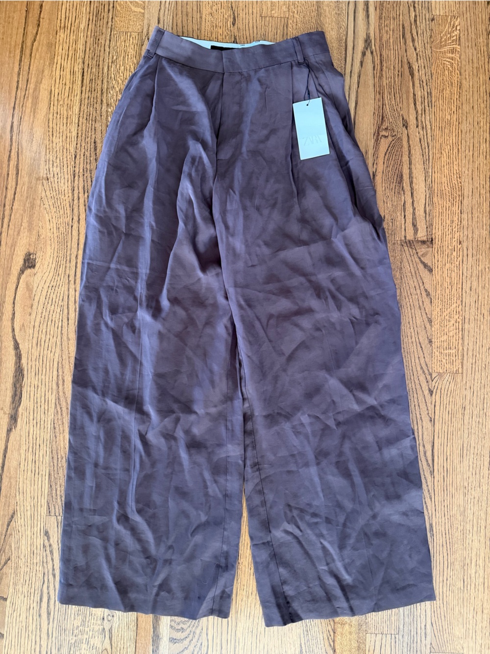Zara Women’s brown Trousers wide leg